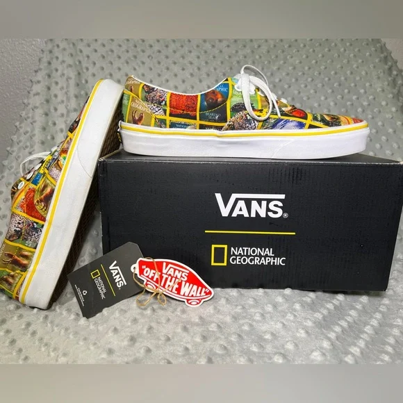 Vans x National Geographic Limited Edition Era Magazine Cover Sneakers M8.5 W10 - Picture 10 of 11